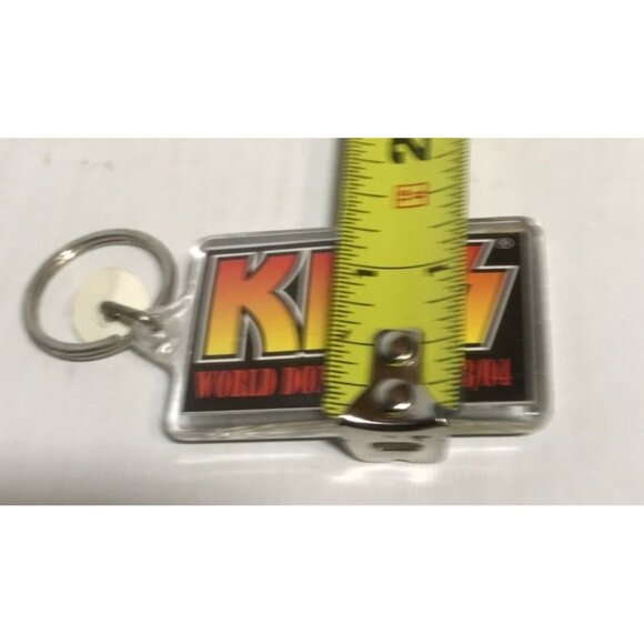 KISS Keychain World Domination 03/04 Tour Collectible Acrylic Double Sided - Picture 3 of 3